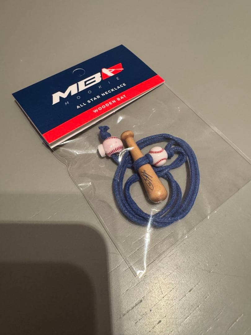 1個限定‼︎】ムーキー ベッツ ネックレス ドジャース 天然木製