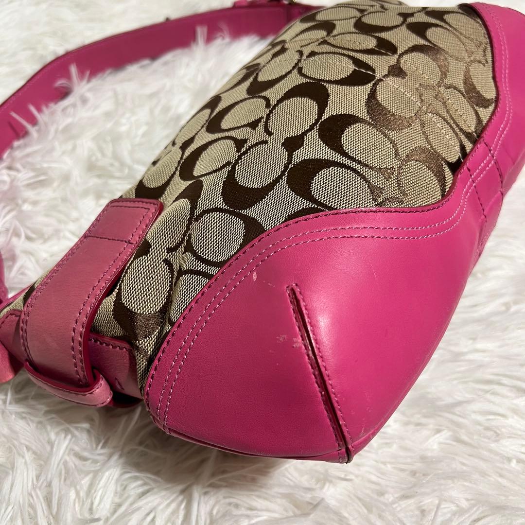 【希少色】COACH コーチ ワンショルダー 斜め掛け 2way ピンク