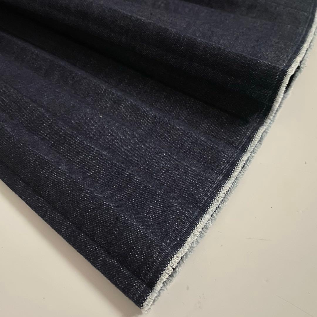 MM6 Maison Margielaデニム風プリーツスカート ひざ丈　36