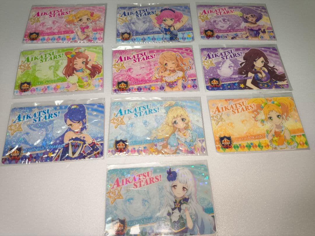 アイカツスターズ ファン証明書 一期 10枚セット 虹野ゆめ 他