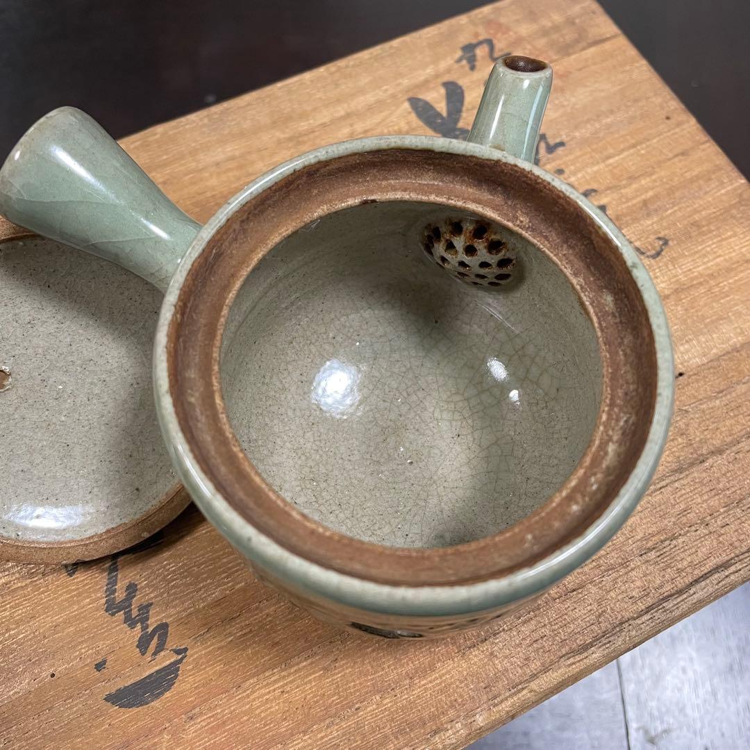 骨董☆二重焼☆茶器セット☆陶器☆急須☆湯呑み☆木箱付き☆明治〜昭和