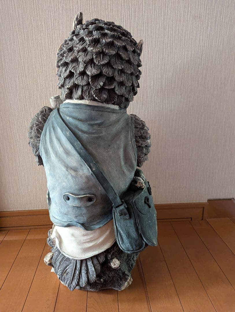 激レア昭和レトロ・フクロウ置物・みみずくポスト・インテリア置物・60