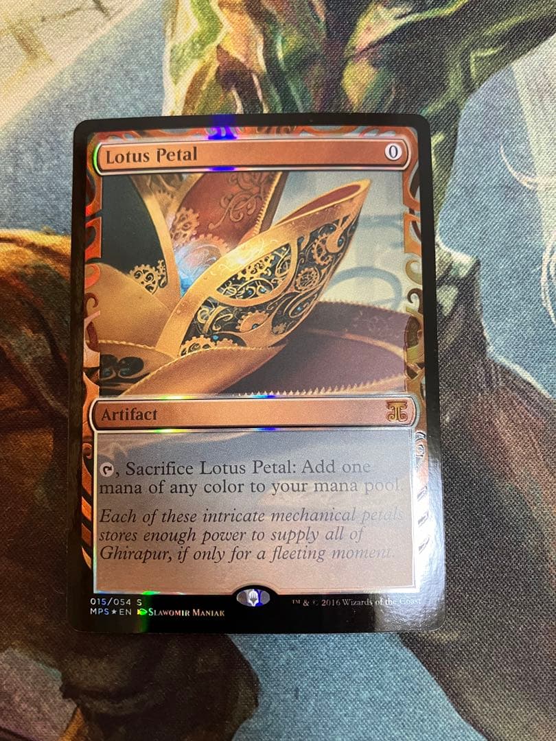 水蓮の花びらfoil 部分光沢マスターピース