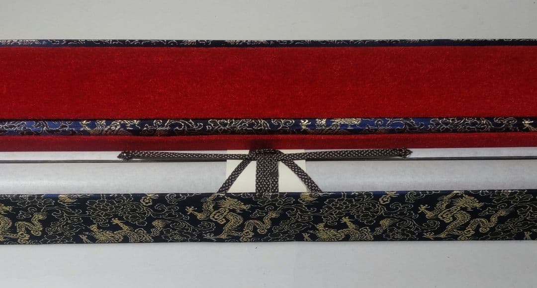 山岡鉄舟「詩書」肉筆 掛軸(表具新品) 尺八立