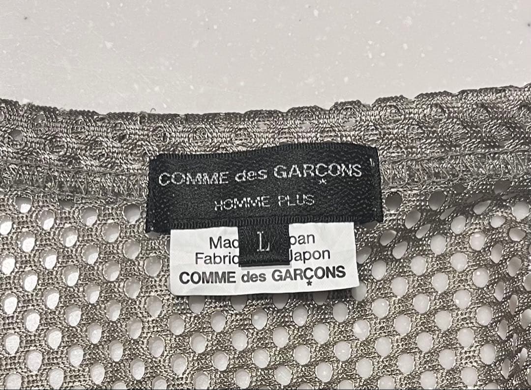 最終価格】コムデギャルソン オムプリュス 25AW メッシュT カーキL