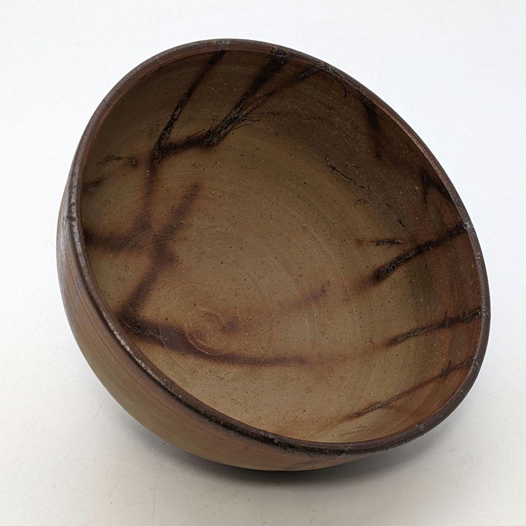 岡山県重要無形文化財 浦上善次 備前焼 緋襷茶盌 共箱合布 抹茶碗 抹茶茶碗