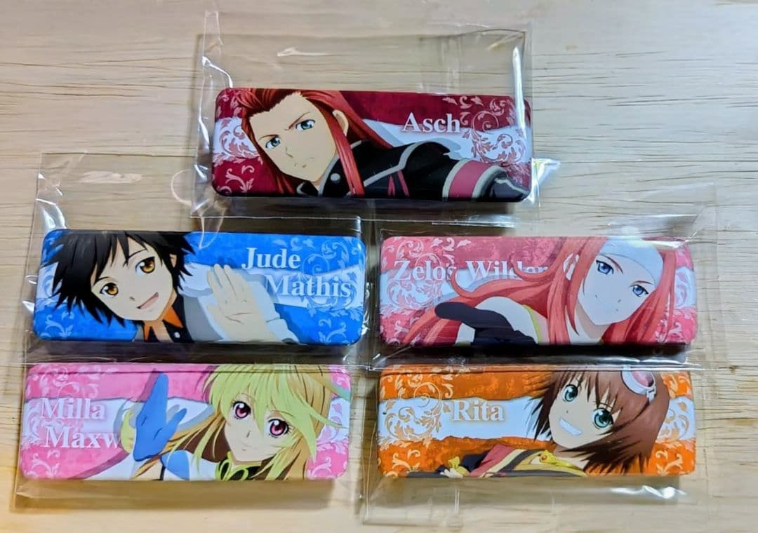 テイルズオブシリーズ 缶バッチ・アクリルバッジ・クリアブローチまとめ売り