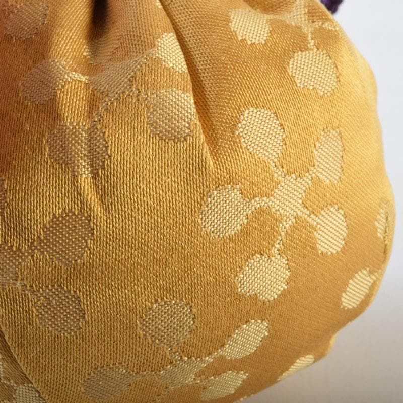 茶道具 松本鉄山作 大名物写 国司茄子茶入 仕覆付 共箱 V