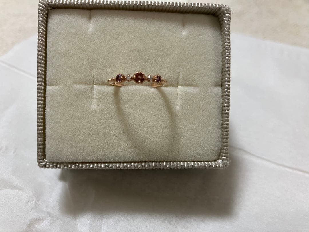 【新品未使用】ete K1OPG ピンクゴールドピンキーリング