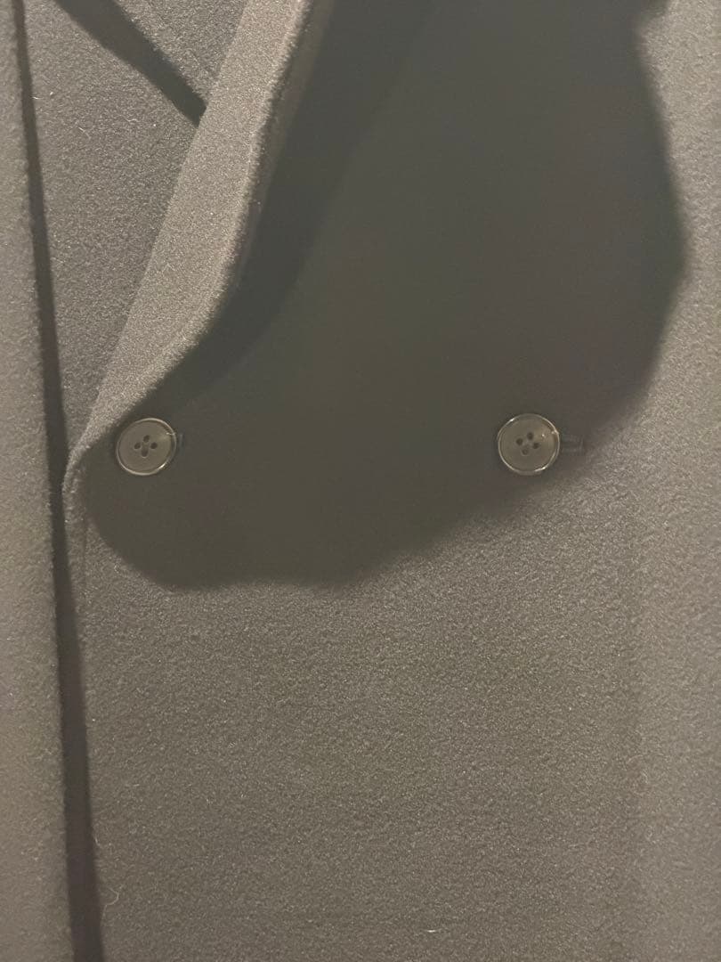 JUHA (ユハ）OVERSIZED PONCHO COAT black