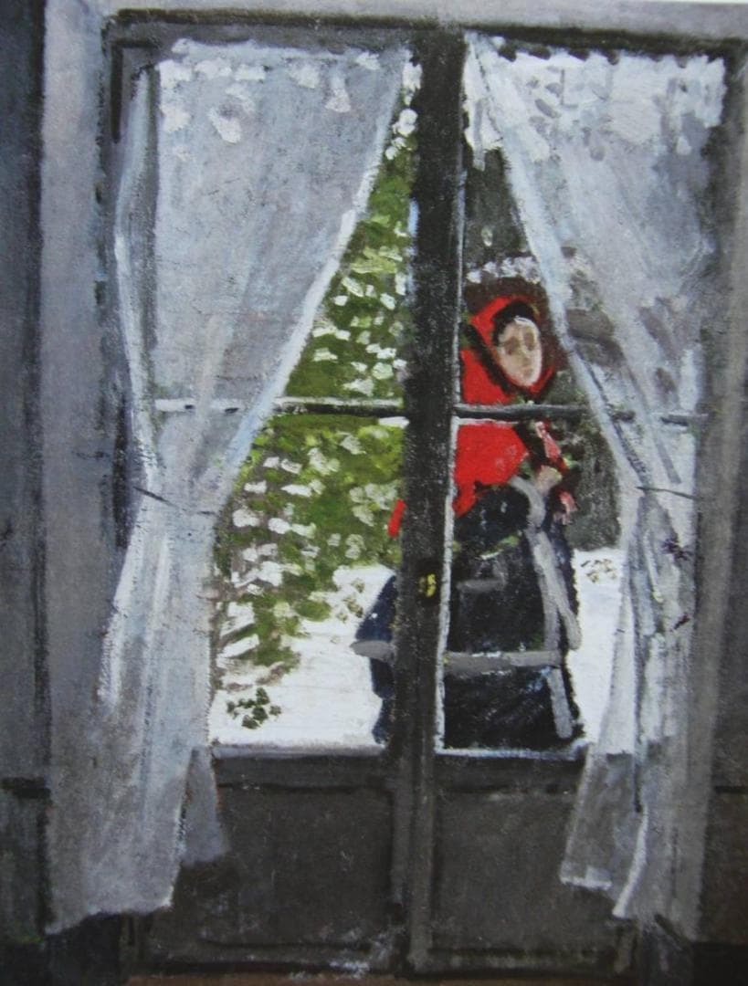 クロード・モネ、「The Red Hod-Madame Monet」、厳選