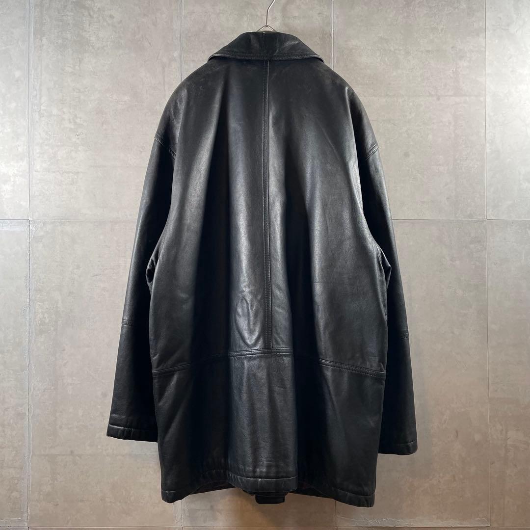 90s vintage レザー カーコート カバーオール 菅田将暉 - メルカリ