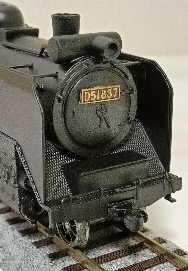 HOゲージ 天賞堂アダチ D51蒸気機関車、カンモーター、メンテナンス済