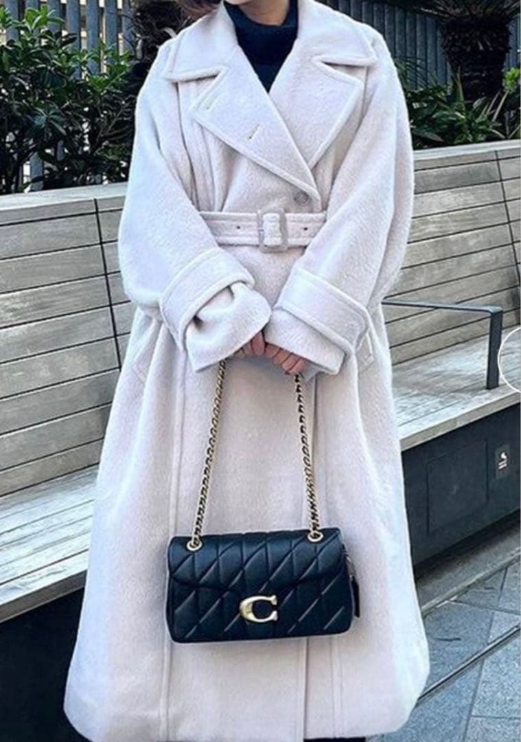 COACH 黒 キルティング ショルダーバッグ