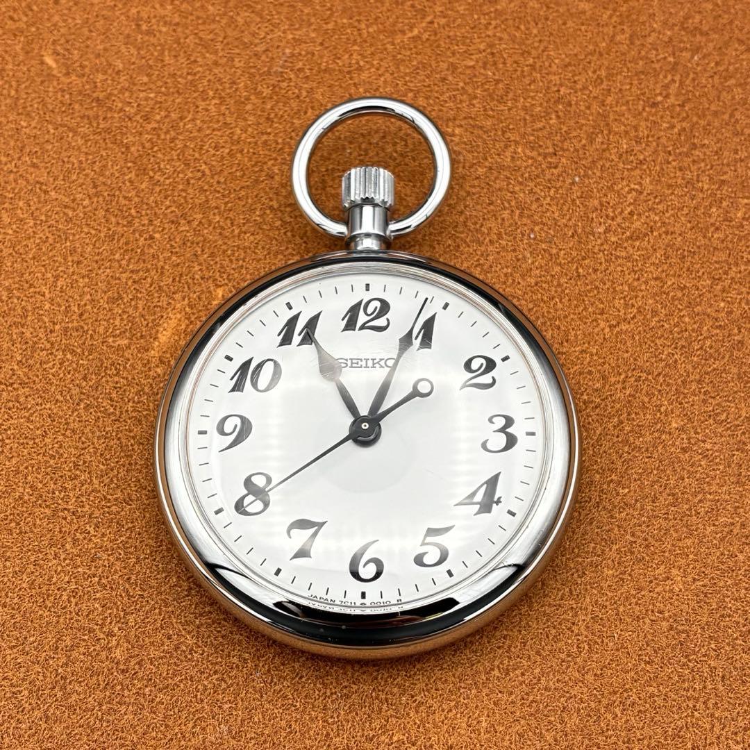 超美品】SEIKO鉄道時計 懐中時計 [稼動品] 7C11-0010タイプ