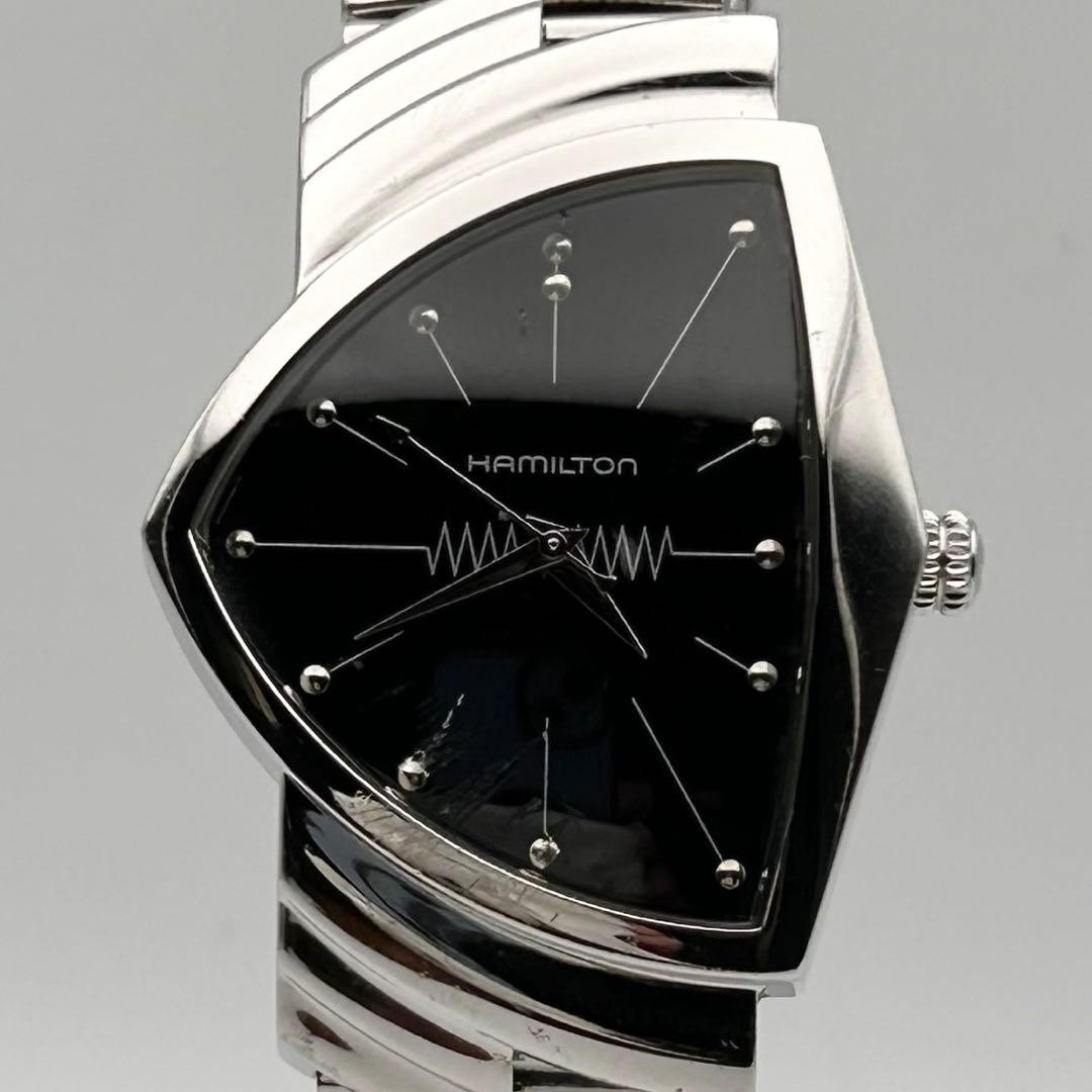 【稼働】Hamilton ベンチュラ メンズ H244110 蛇腹ベルト