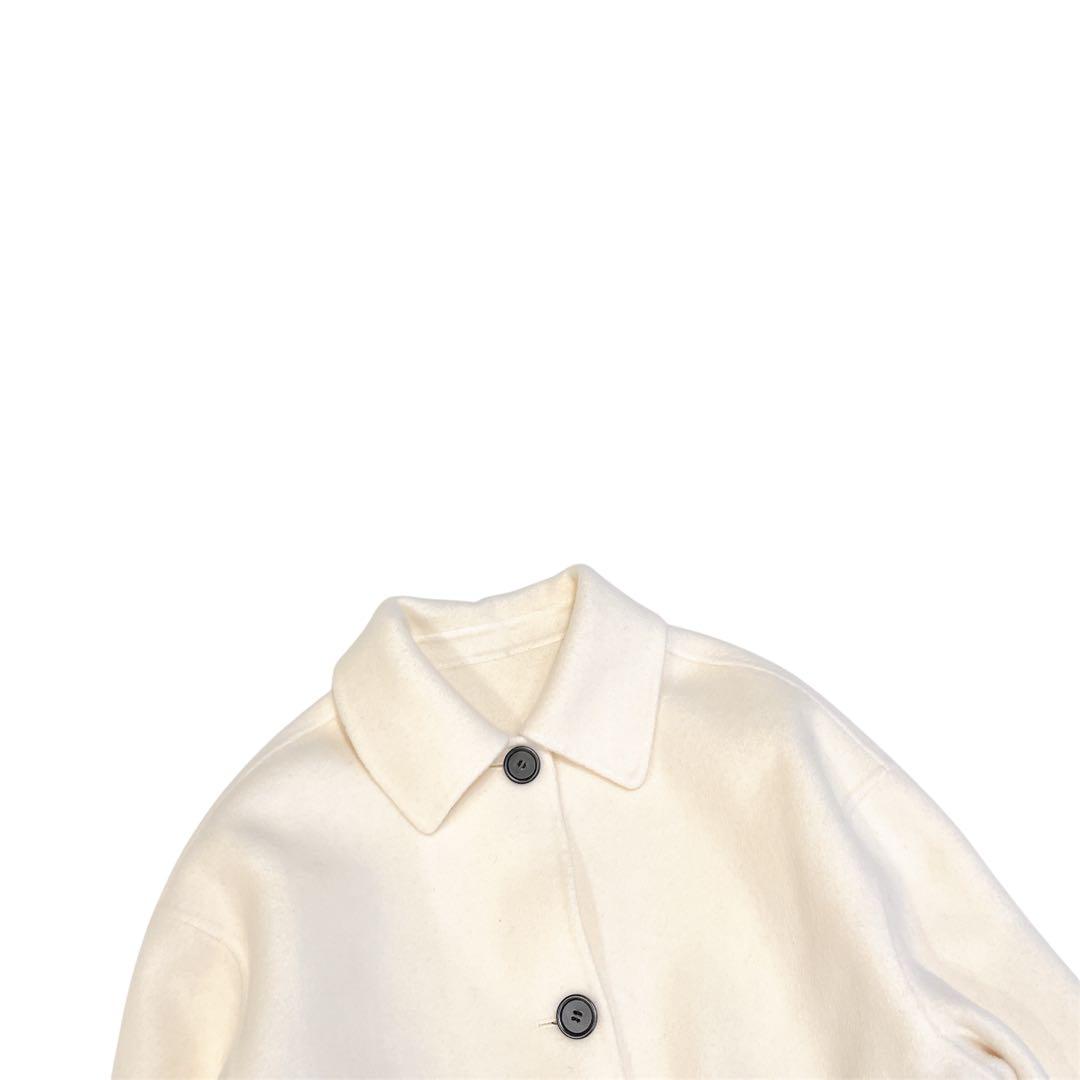 ベースメントオンライン MAAYA DESIGN リバーミドルコート アイボリー