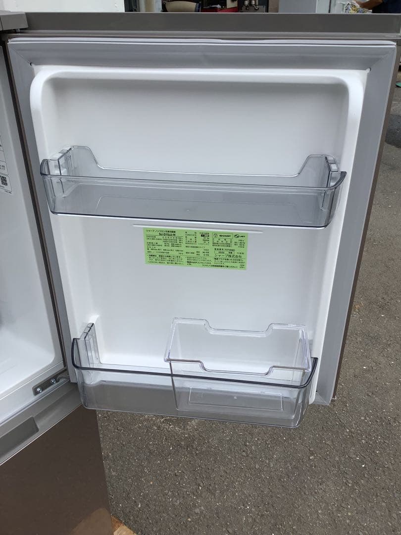 シャープ 2ドア冷蔵庫 SJ-D15JJ-N 152L 2022年製（★）