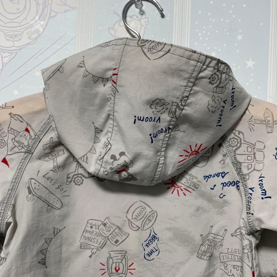 新品タグ付ミキハウス・ダブルb☆アメコミ風ウインドブレーカー80定価