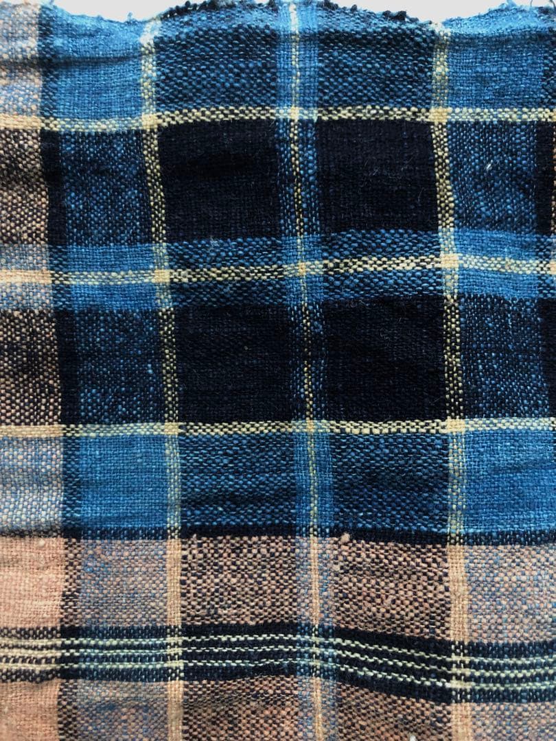 丹波布 民芸 民芸運動 柳宗悦 木綿 手織り 手紡ぎ 草木染め 生地 チェック