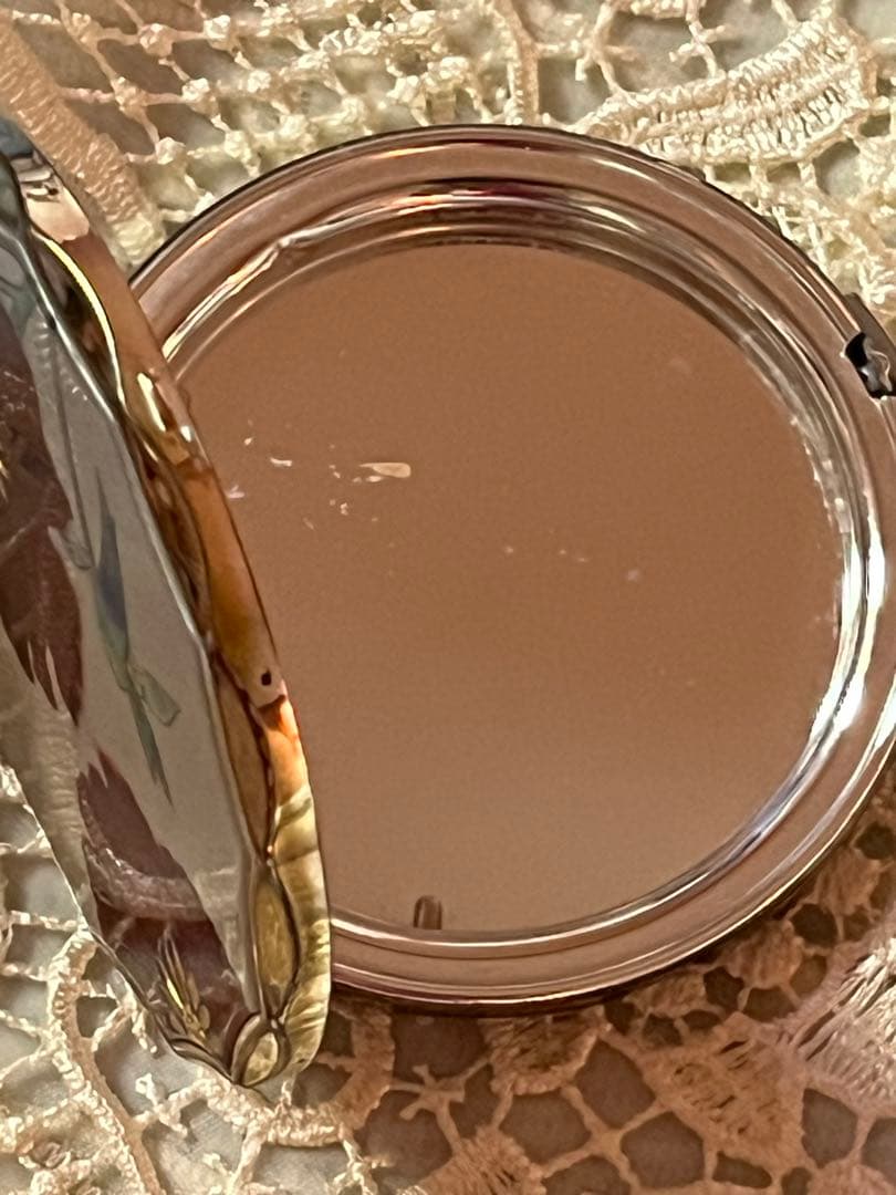 昭和レトロ　ヴィンテージ　コンパクト　ミラー　化粧鏡　ライター型香水スプレー