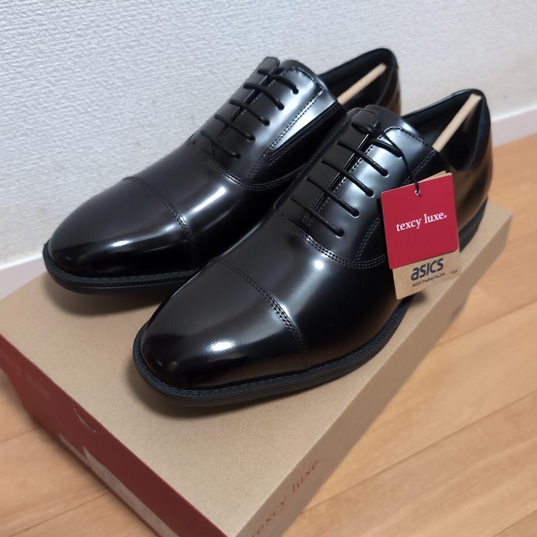 【新品未使用品】ASICS texcy luxe. 黒 ドレスシューズ　26cm
