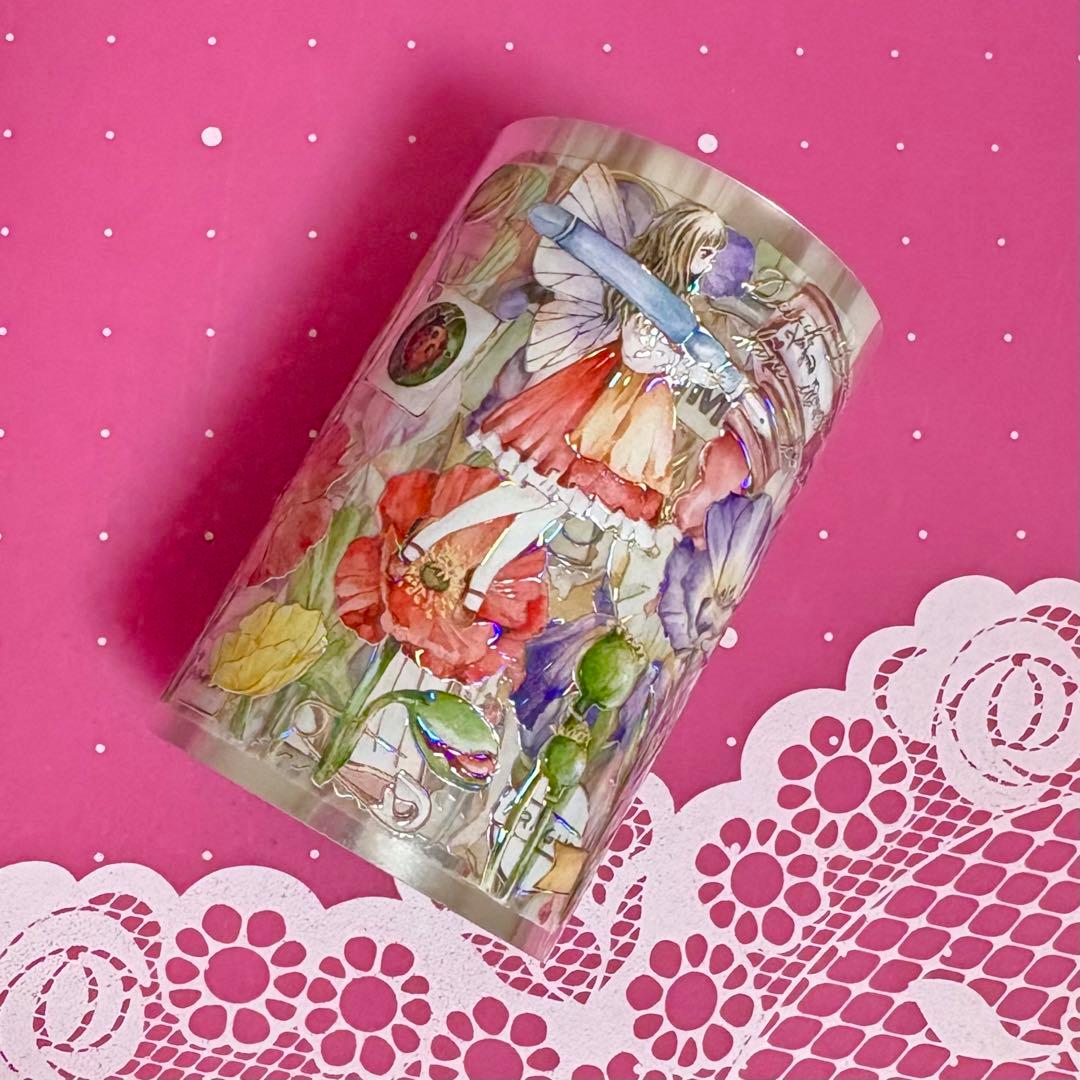 切売 830☆ 海外 マスキングテープ マステ PET 装飾 花 贝壳光 切売