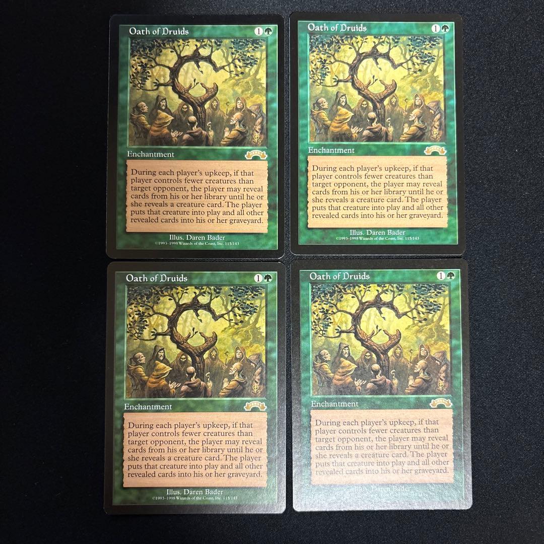 MTG ドルイドの誓い/Oath of Druids　英語版 MTG ドルイドの誓い/Oath of Druids 英語版 4枚組 EXO版 MTG ドルイド