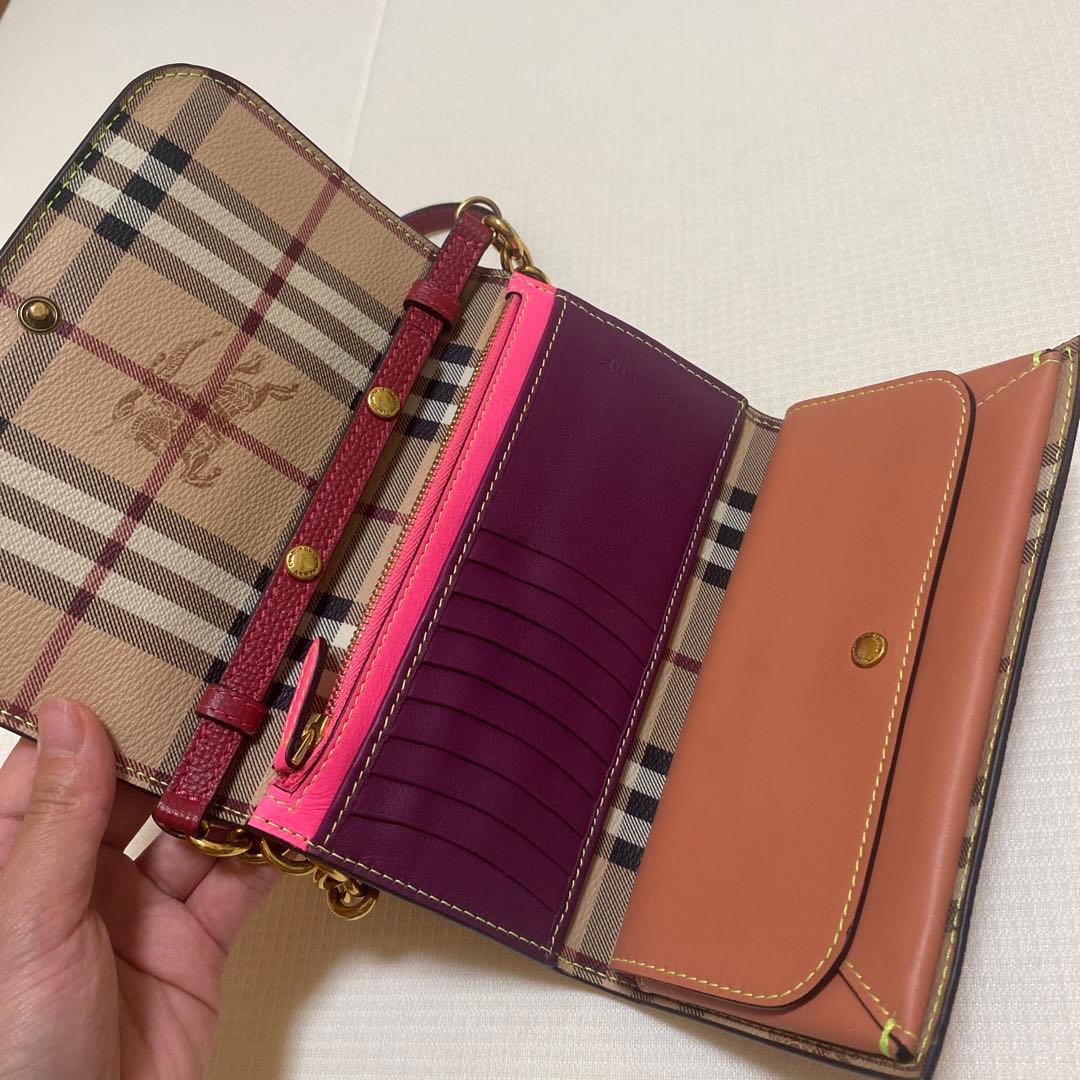 BURBERRY バーガンディ ショルダーバッグ