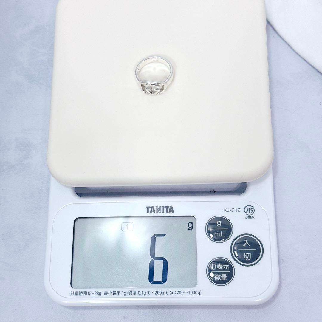 GUCCI ブリット　インターロッキング　Gロゴ　リング　スリムバンド　20号