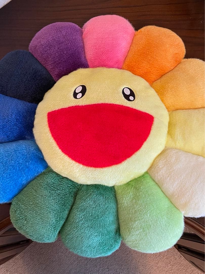 村上隆 kaikai kiki フラワー クッション 60cm お花 クッション