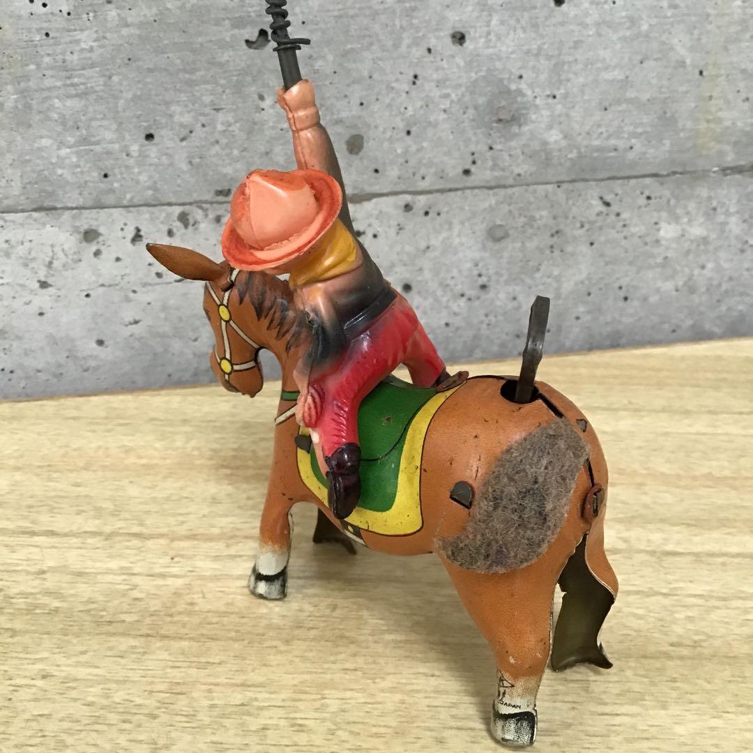 ブリキのおもちゃ 50年代 馬とカウボーイ ALPS 日本製