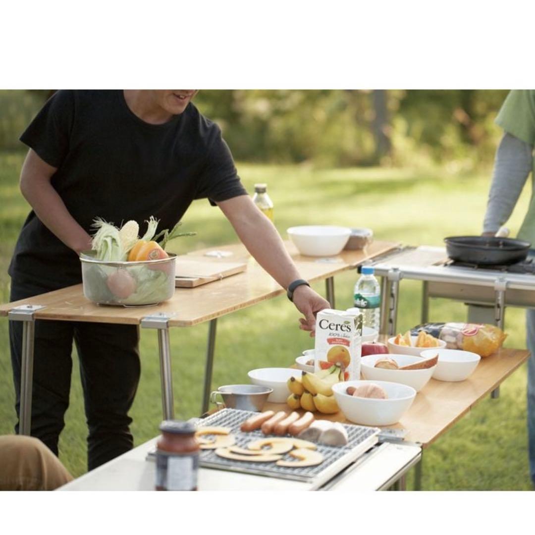 snow peak マルチファンクションテーブル ロング竹 IGTロングセット