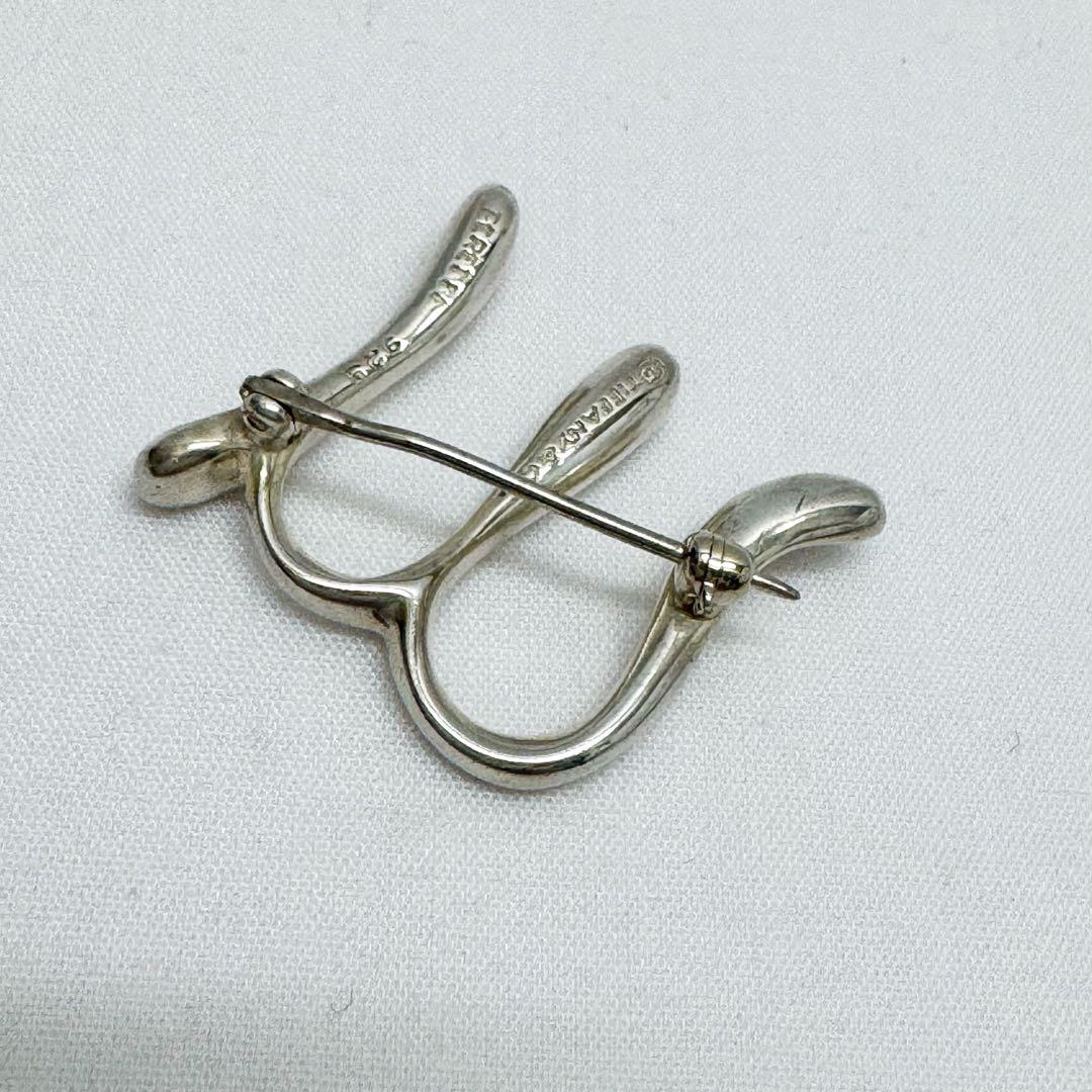 ティファニー イニシャルM ブローチ ラージ 925