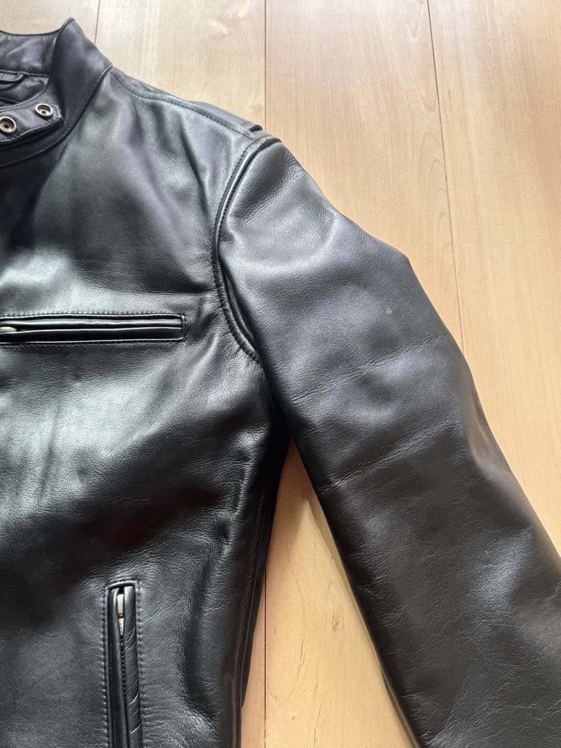 ✨極美品✨XL ホーンワークス ライダースジャケット カウレザー