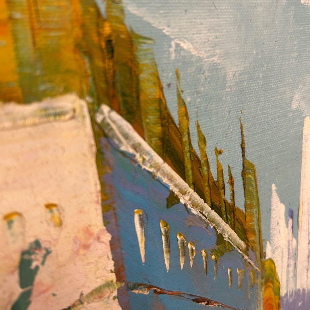 油絵 K.W.PARK 絵画 額付き 油彩