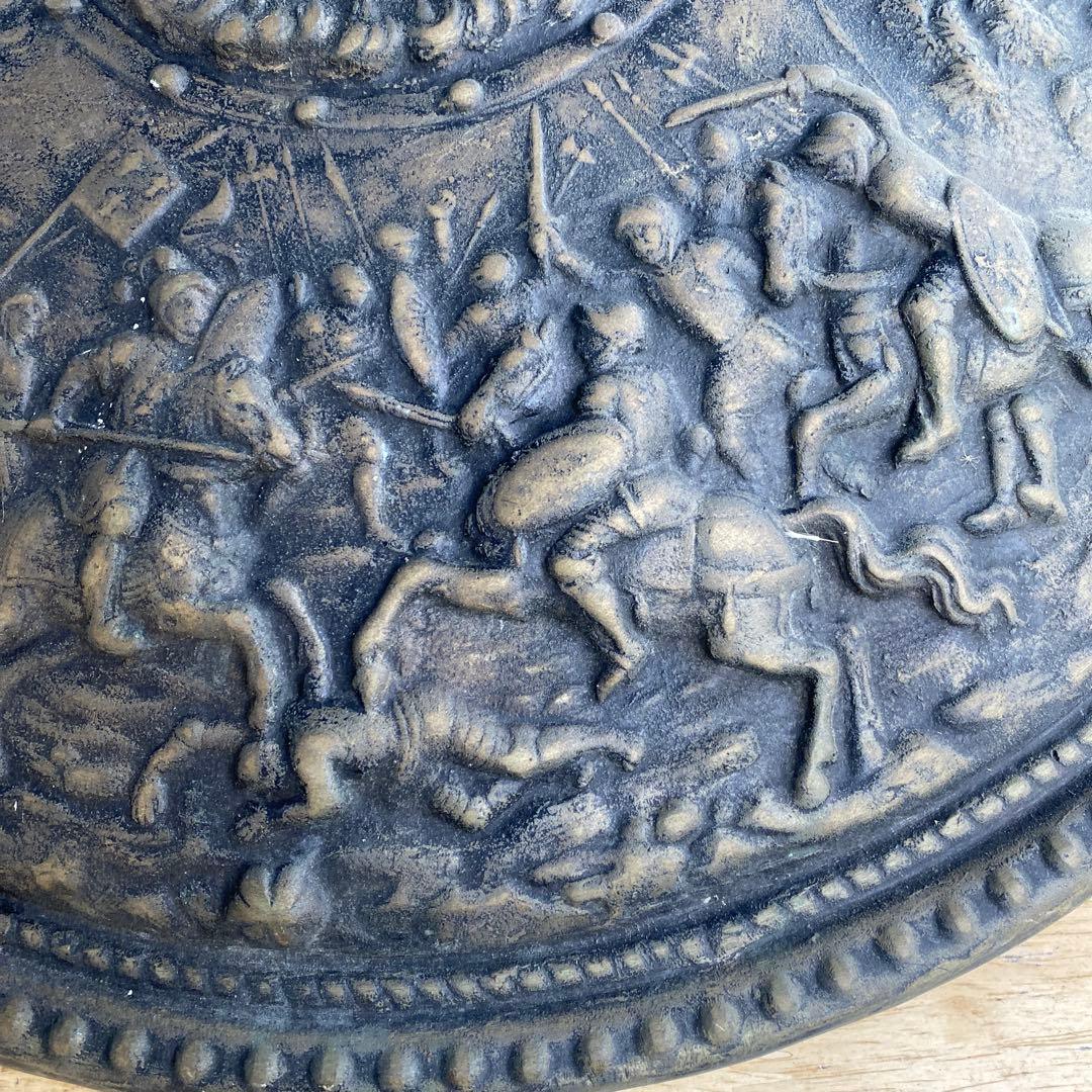 古代ギリシャの盾　レプリカ　アンティーク　直径48cm 金属