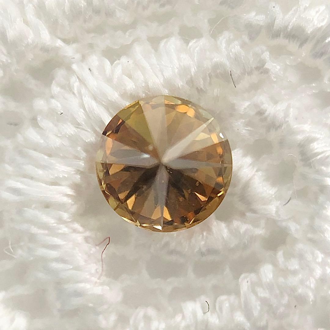アクセサリー 0.162ct F.D.Brownish Yellow Orange SI-2
