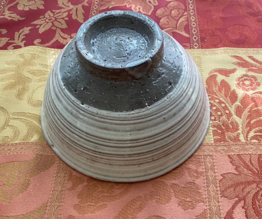 三島手 碗(小) 美しい白象嵌 金海窯