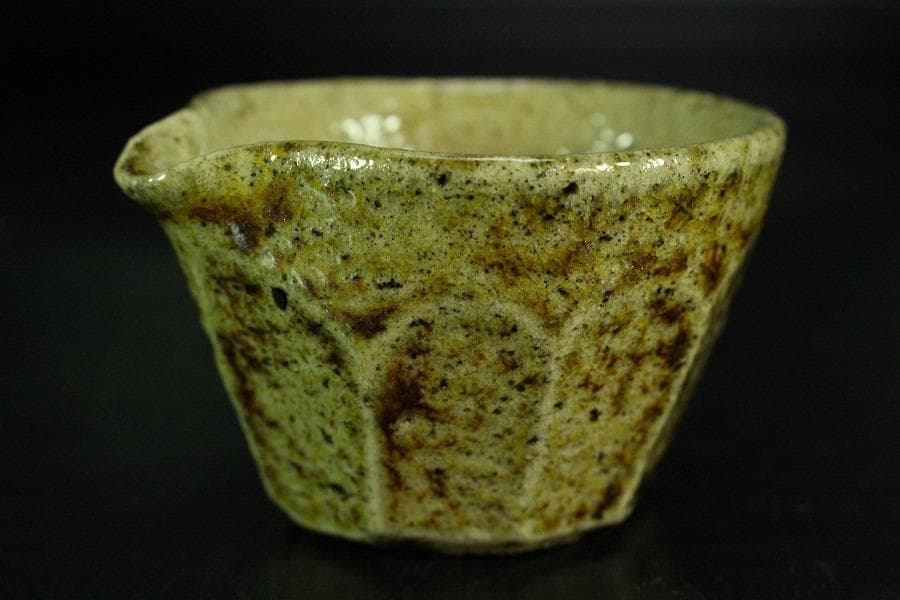 古い 唐津 萩 益子 ぐい呑 四件 まとめて(K-YC380)