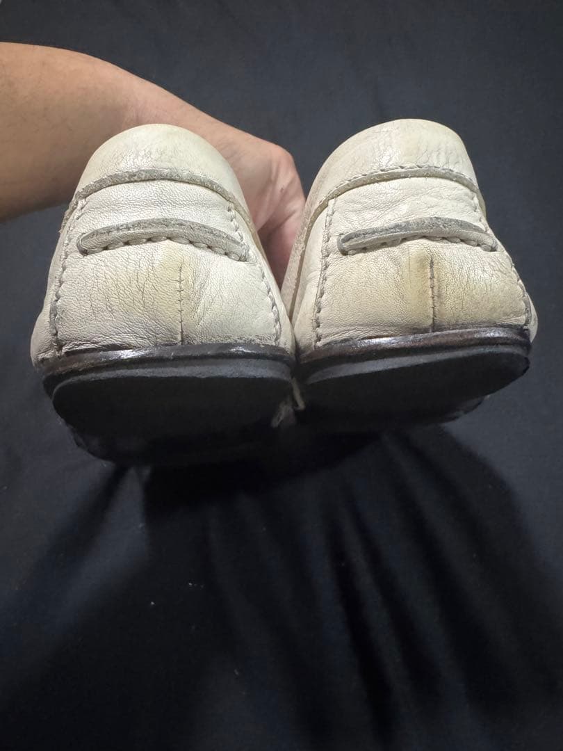 ディースクエアード 26.5cm スリッポン ホワイト