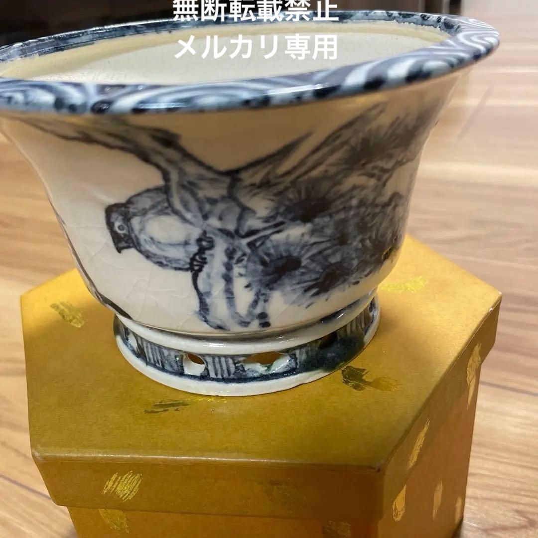 盆栽鉢　丸鉢　桑津香石　植木鉢　山野草　絵鉢 盆栽鉢 丸鉢 桑津香石 植木鉢 山野草 絵鉢 ミニ盆栽鉢 桑津