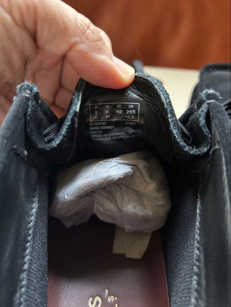 CLARKS Wallabee GTX ブラック 42