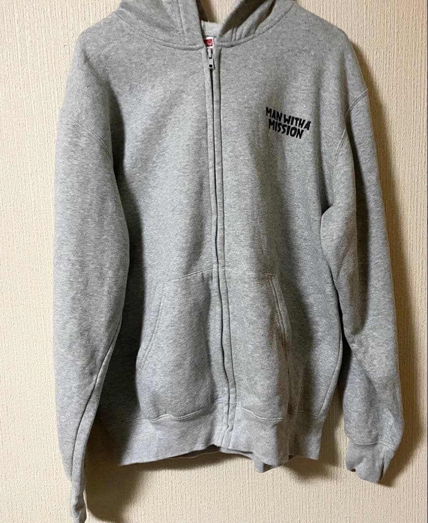 【着払い】マンウィズアミッション パーカー Lサイズ グレー MAN WITH A MISSION | GoodsLookbook
