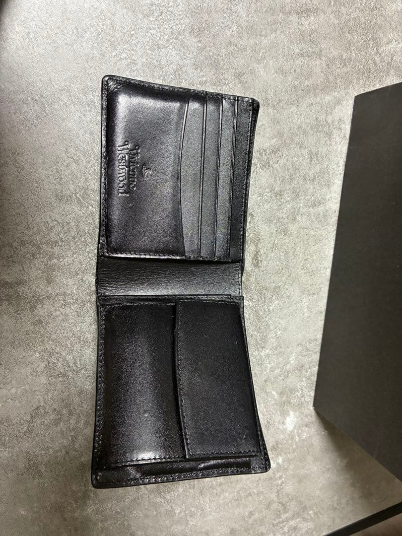 Vivienne Westwood Men 二つ折り財布 ブラック 箱等あり 二つ折り財布