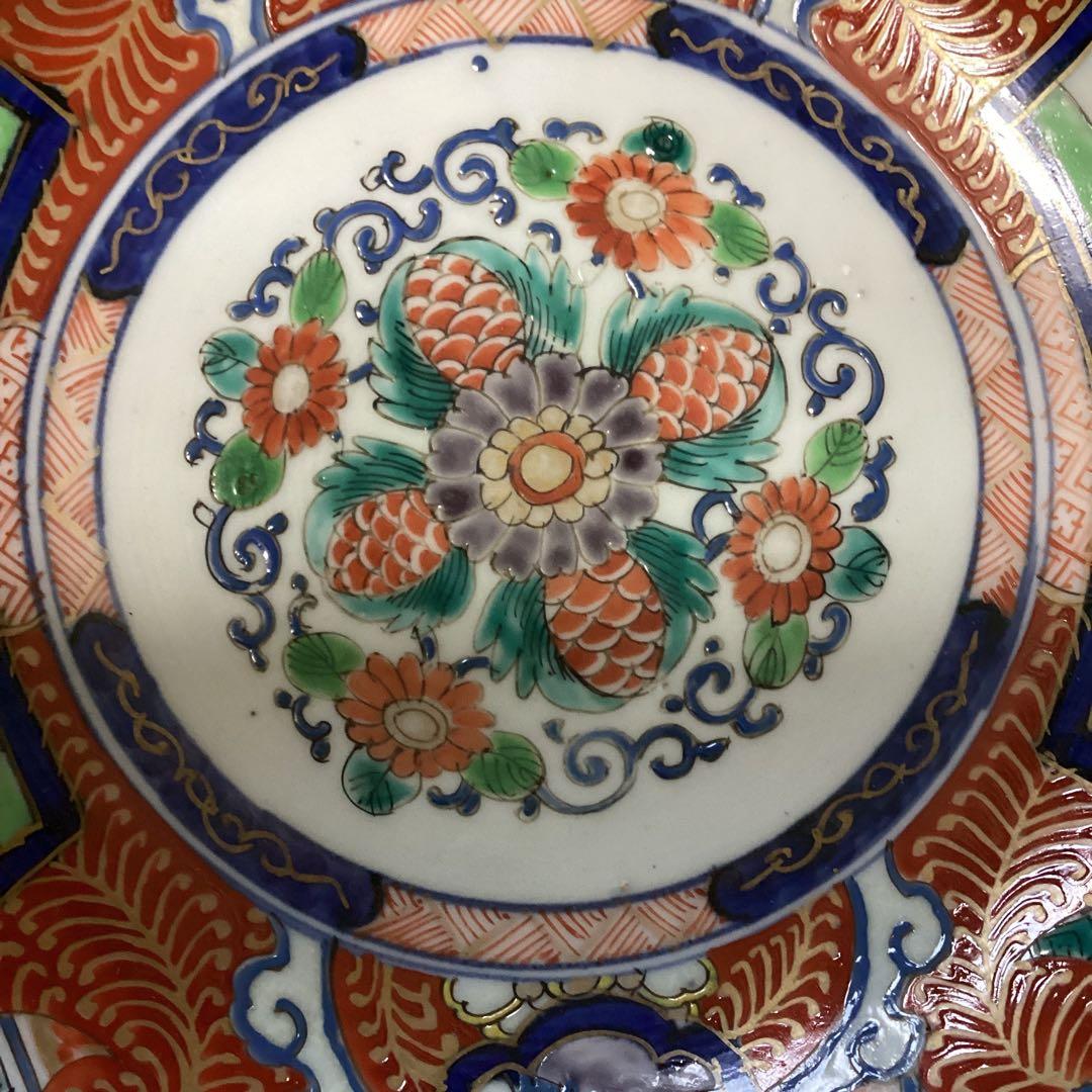 k17 古い伊万里焼 錦手 鉢 2入り