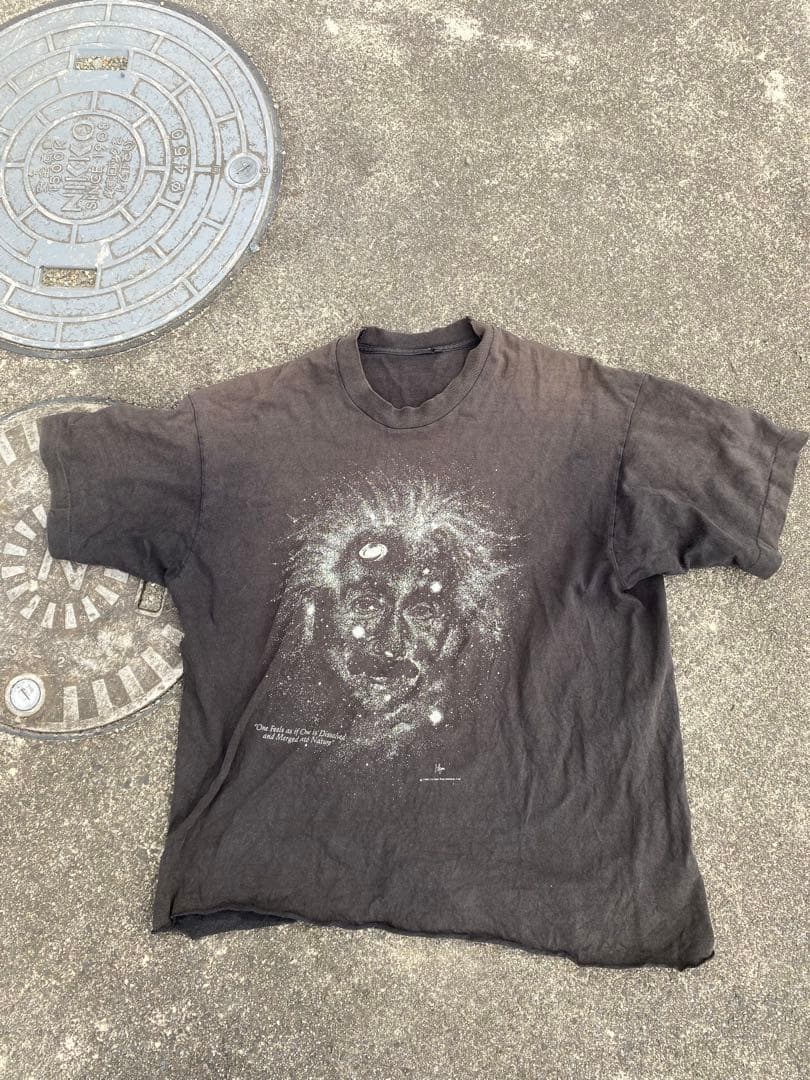 レア】90s アインシュタイン Tシャツ シングルステッチ フェード