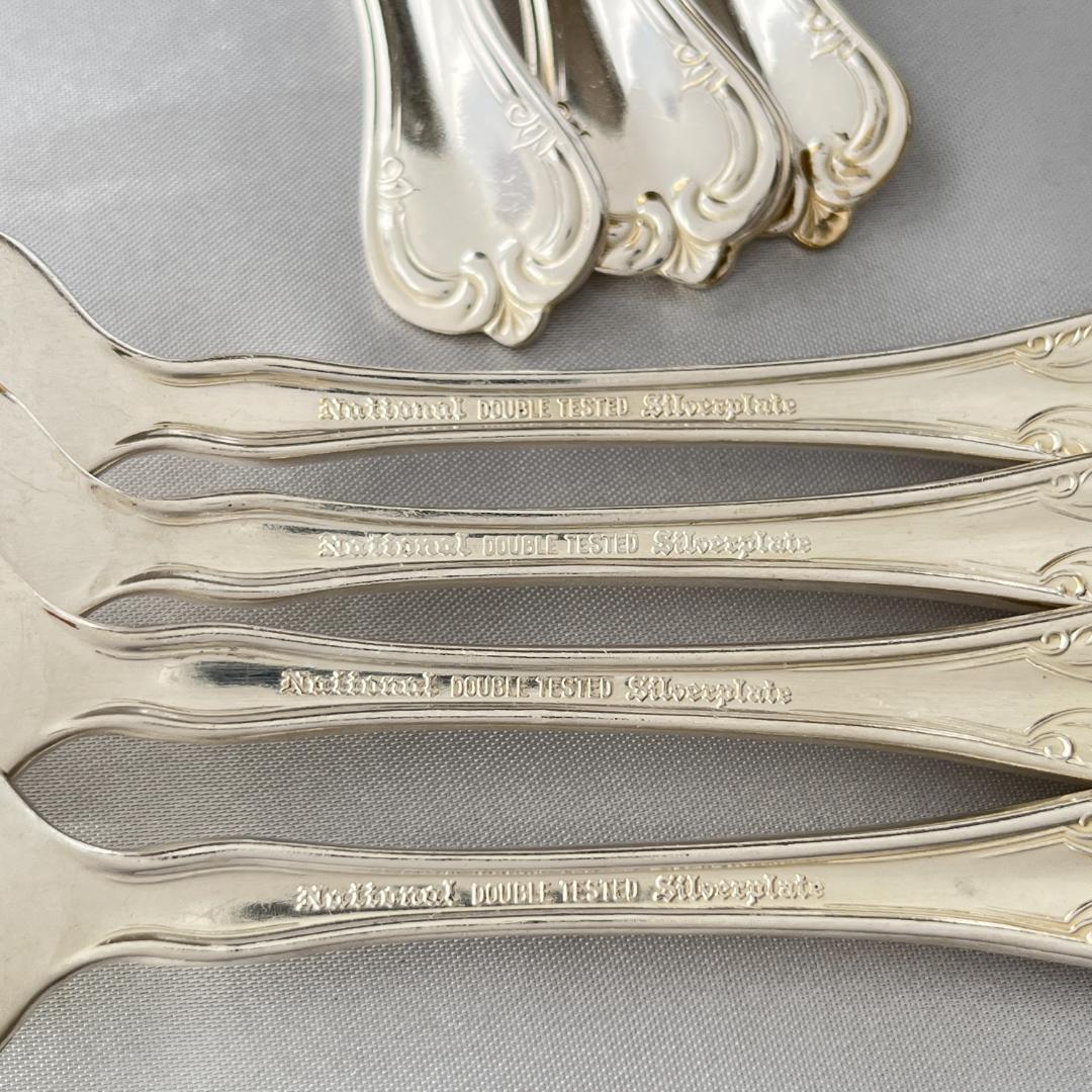 【National Silver】 クイーンエリザベス ディナーセット 4名用