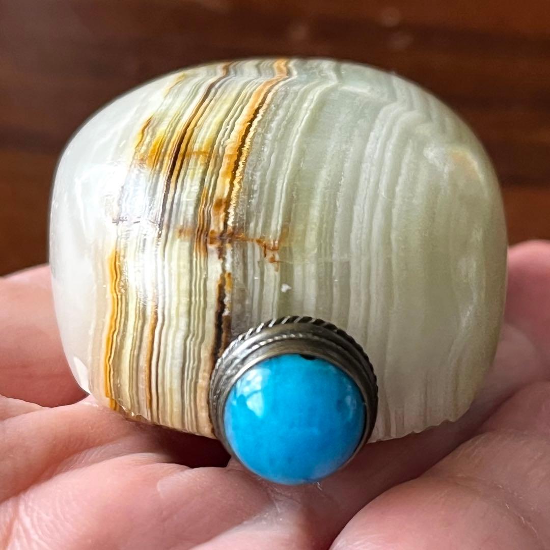 マンモス牙彫り 799g 高砂置物 信生作 芯彫り 最高級品 マンモス牙彫り