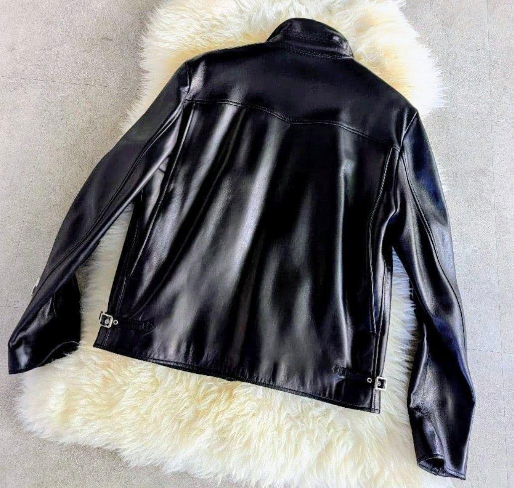 46・エディ期】SAINT LAURENT ラムレザー キース型 黒 極美品 - メルカリ